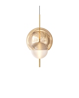 Lámpara colgante moderna Lámpara de araña de estilo nórdico hecha de vidrio Accesorio de iluminación colgante para dormitorios y salas de estar simples