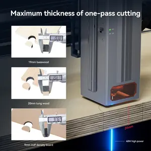 Machine de gravure et de découpe laser professionnelle ATOMSTACK X40 PRO 210W avec axe Z rotatif et chaîne de guidage de câbles - Product Image 5