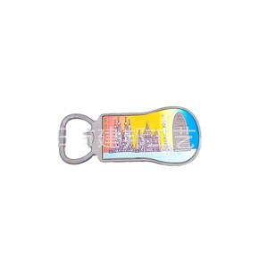 Imanes y abridores de botellas de aleación de zinc personalizados de fábrica con temática turística: Barcelona (España), Francia e Italia. - Product Image 5