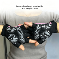 Gants de fitness respirants mi-doigts pour hommes et femmes, antidérapants, pour la musculation, l'entraînement en salle de sport et les tractions