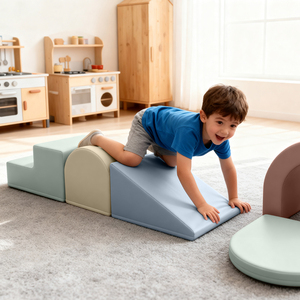 Gimnasio Interior con Tobogán y Escalera para Niños, 5 Bloques de Espuma para el Juego de los Más Pequeños, Ideal para el Hogar, la Escuela y Centros Comerciales - Product Image 3