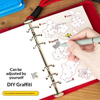 Carnet de voyage vierge en feutre rechargeable avec impression de logo, 160 pages, pour collection de tampons touristiques DIY, idéal pour le bureau