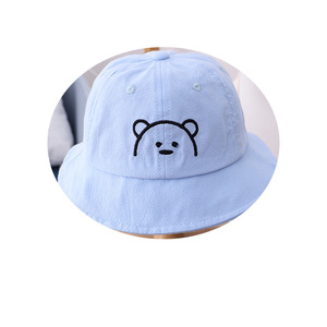 Chapeau <span class=keywords><strong>pour</strong></span> bébé, printemps et automne, section fine, dessin animé, ours mignon, chapeau de soleil <span class=keywords><strong>pour</strong></span> bébé d'été, chapeau de pêche <span class=keywords><strong>pour</strong></span> enfants - Product Image 5