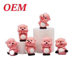 Boîte aveugle personnalisée <span class=keywords><strong>tête</strong></span> inclinable mignon jouet en plastique rubis rose - Product Image 1