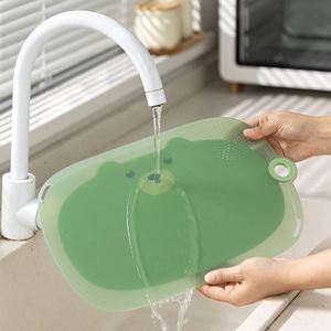 Planche à découper en plastique personnalisée pour fruits et légumes de cuisine planche à découper portable antibactérienne double face pour l'extérieur vente en gros - Product Image 2