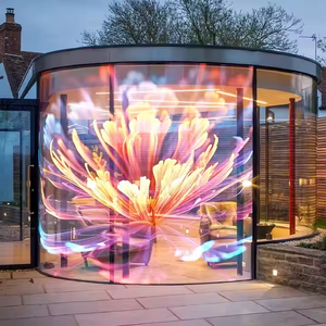 Khả năng hiển thị cao Nhà máy trực tiếp LED Holographic hiển thị lưới nổi cho tường Kính ảo hiển thị sản phẩm LED Holographic hiển thị - Product Image 4