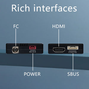 ระบบส่งข้อมูลวิดีโอไฟเบอร์ออปติก20กม. ตัวรับสัญญาณแบบแยกสำหรับ UAV Drone HD มอนิเตอร์อุตสาหกรรมพลาสติก - Product Image 6