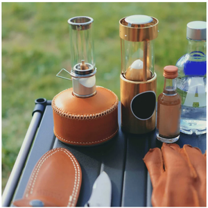 5 sacs de boîtier de gaz en cuir PU, housse de protection pour carburant au gpl, housse pour réservoir d'<span class=keywords><strong>essence</strong></span> de Camping en plein air - Product Image 1