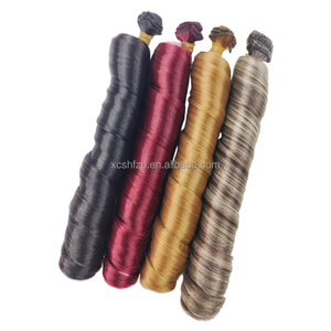 Trenzas de Cabello Sintético Sedoso de 22 Pulgadas, Fibra de Alta Temperatura, Rizo Francés Suelto, para Niños y Mujeres Negras, Procesado Químicamente - Product Image 1