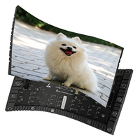 Module d'affichage LED flexible d'intérieur P4 à prix d'usine, écran LED souple magnétique couleur pleine pour mur vidéo incurvé créatif et cylindre