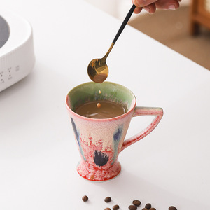 Taza de Té con Esmalte Cambiante, Estilo Retro, de Cerámica, para Hogar u Oficina - Product Image 4