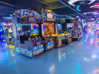 Machine de jeu d'arcade de tir simulateur de divertissement, machine de jeu vidéo à monnayeur pour 4 joueurs