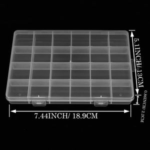 24 lưới rõ ràng nhựa tổ chức hộp cố định ngăn lưu trữ container cho thủ công Hạt trang sức các bộ phận nhỏ các mặt hàng nhỏ G25-66 - Product Image 4