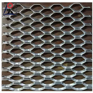 Galvanized expanded metal wire mesh rolls light ceiling decorative aluminum flattened expanded rhombus mesh