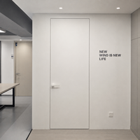 Porte intérieure moderne sans cadre, porte intérieure dissimulée, design de panneau plat pour applications résidentielles