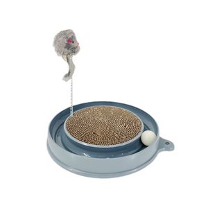 Kustom kucing interaktif Turbo mainan gores kucing menggaruk piring dengan bola - Product Image 3