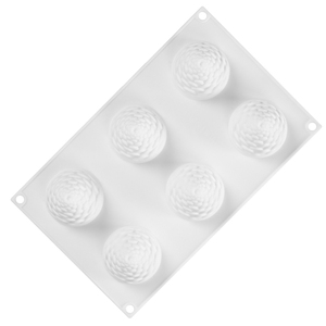 6-cavity raspberry-shaped <b>tool</b>, food-grade mousse cake mold, <b>silicone</b> baking mold tray - Product Image 2