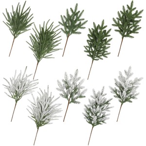 Ramas <span class=keywords><strong>de</strong></span> Pino Artificiales con Flores Fokker y Hojas <span class=keywords><strong>de</strong></span> Pino para Arreglos Florales y Decoración Navideña - Product Image 2