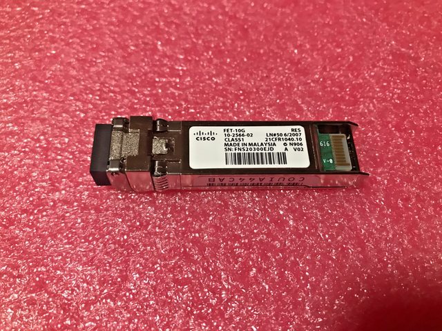 (189PCS) Genuine FET-10G 10GB BASE-SR 850nm MMF LC SFP+ Transceivers