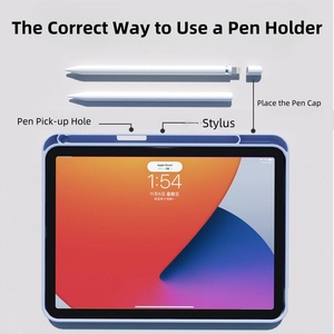 Cho Ipad bàn phím trường hợp 2025 New iPad 10.9 inch 10th thế hệ tripfold PU Silicone trường hợp chống sốc lật Bìa Bút Chì Chủ từ da máy tính bảng - Product Image 4