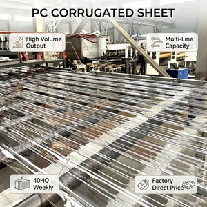 Vente en gros de plaques de polycarbonate ondulé de 1,5 mm, 2 mm, 3 mm, Greca Wave, pour toitures de fermes commerciales, d'élevages de volailles, de hangars, plaques de toiture en plastique - Product Image 5