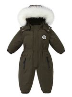 Combinaison de ski personnalisée pour bébé combinaison pour enfants combinaison rampante barboteuses chaudes épaisses pour l'hiver pour nouveau-né vêtements rembourrés en coton pour bébé