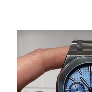 Reloj Mecánico de Acero Inoxidable para Hombre, Caja Poligonal de 43 mm, Cristal de Zafiro, Cronógrafo, Estilo Deportivo, Cierre Plegable - Product Image 3