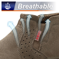 Bottes de Sécurité Soudeurs JIANKUN Élégantes Embout Acier Anti-Perforation Haute Respirabilité Semelle Intérieure en Maille Protection Pénétration