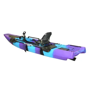Vicking 2024, nuevo desarrollo, pedal de pesca motorizado de 12,5 pies, kayak/canoa, bote de remos LLDPE con motor eléctrico de arrastre a la venta