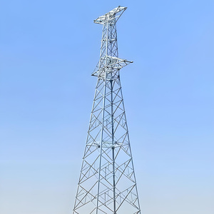 Torre de Acero de 30M para Línea de Transmisión de Energía de 132kv, Estructura de Acero para Subestación <span class=keywords><strong>El</strong></span>éctrica, Torre de Celosía de Acero de Doble Circuito - Product Image 5