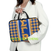 Sac d'ordinateur personnalisé pour la sororité Sigma Gamma Rho, sac portable multi-tailles pour le bureau, fournitures de bureau, thème personnalisé, vente en gros