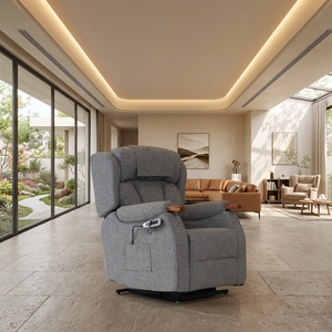 Fauteuil inclinable électrique en tissu pour seniors, fauteuil releveur pour personnes âgées, fauteuil inclinable pour maison de retraite - Product Image 4