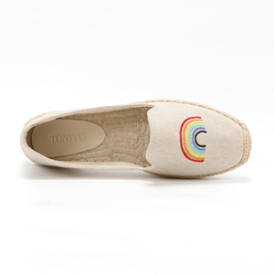 Espadrilles artisanales pour femmes - Chaussures plates en <span class=keywords><strong>corde</strong></span> de chanvre pour femmes, chaussures de pêcheur, chaussures décontractées pour la vie quotidienne, chaussures de marche, vente en gros - Product Image 6