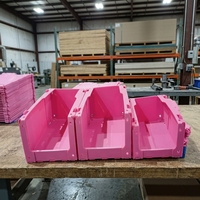 Boîte de rangement pour vêtements de haute qualité, en plastique ondulé, empilable, pour tri logistique, conteneur de tri industriel