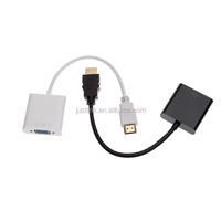 Adaptateur VGA HD 1080P Compatible HDMI Numérique vers Analogique Mâle-Femelle pour Câble VGA PC Portable Tablette - Accessoire Audio Vidéo