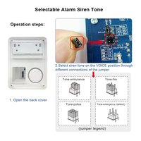 433MHz alarme solaire sans fil sirène klaxon système d'alarme anti-effraction avec télécommande RF sirène piézo extérieure IP65 haut-parleur sirène anti-intrusion solaire