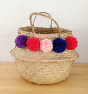 Wholesaler High Quality Best Selling Eco-friendly Natural <b>Sea</b> <b>Grass</b> Belly <b>Basket</b> Made From Vietnam - Product Image 5