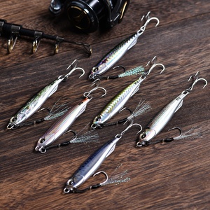 Mồi câu jigging phát sáng 20g 30g 40g 60g, câu cá biển nước mặn, mồi kim loại có móc phụ trợ - Product Image 5