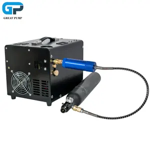 Tuxing Manual Stop Wholesale 12V 110V 220V 300bar 4500psi 30mpa Built-in Power Transformer Paintball Hunting PCP Air Compressor