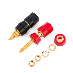 <span class=keywords><strong>HiFi</strong></span> מקצועי 4mm זהב מצופה אודיו מגבר רמקול עקידת הודעה בננה תקע מסוף - Product Image 2