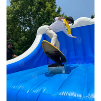 Meilleur prix divertissement en plein air simulateur de surf gonflable individuel enfants surf machine d'équitation pour deux joueurs vague surfeur