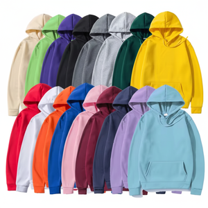 Nueva moda hombres Sudadera con capucha espesar de gran tamaño puro sólido secado rápido Color personalizado Sudadera con capucha Unisex hombres sudaderas con capucha - Product Image 1