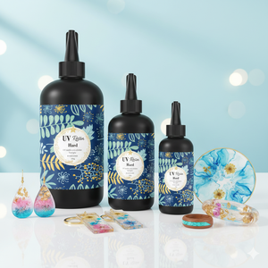 Resina UV de Cristal de Alta Transparencia, Pegamento Duro de Curado UV para Joyería, Manualidades y Prototipos – Curado Rápido y Claridad a Largo Plazo - Product Image 1