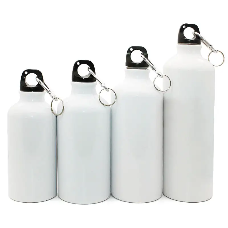Garrafa de água esportiva para academia, venda quente de frascos personalizados para subolmação, presentes, garrafa de água de metal de alumínio para acampamento e ciclismo ao ar livre