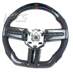 Accessoires intérieurs de voiture Volant en fibre de carbone LED pour <span class=keywords><strong>Ford</strong></span> <span class=keywords><strong>Mustang</strong></span> 2004 2005 2006 2007 2008 <span class=keywords><strong>2009</strong></span> 2010 - Product Image 3