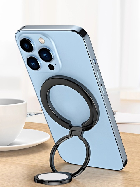 Magnetic Cell Phone Ring Holder Portable Foldable Magnet Stand for IPhone 14 15 16 17 Phone Accessories