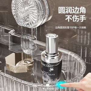 Transparent Wall Mounted Bathroom Shelf With Suction Cups For Cosmetic Storage Corner Organizing Rack - Product Image 4