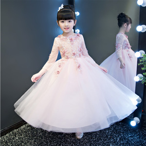 Vestido de Tul con Encaje Floral para Niñas de 3 a 12 Años, Diseños de Vestidos de Fiesta para Bodas - Product Image 3
