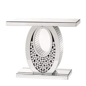 Nuovo Design <span class=keywords><strong>Tavolo</strong></span> Consolle a Specchio a Forma di V Arredamento Moderno per <span class=keywords><strong>Soggiorno</strong></span> <span class=keywords><strong>Tavolo</strong></span> da Ingresso in Vetro <span class=keywords><strong>con</strong></span> Set di Specchi - Product Image 5