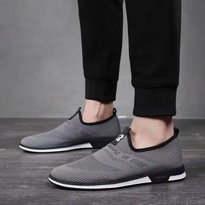 Chaussures de marche décontractées pour hommes, tendance sportive estivale, à lacets, semelle en mesh respirante, légères et confortables - Product Image 1